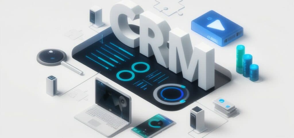 Sales CRM interface built by Innosoft — deal pipeline, customer cards and reports