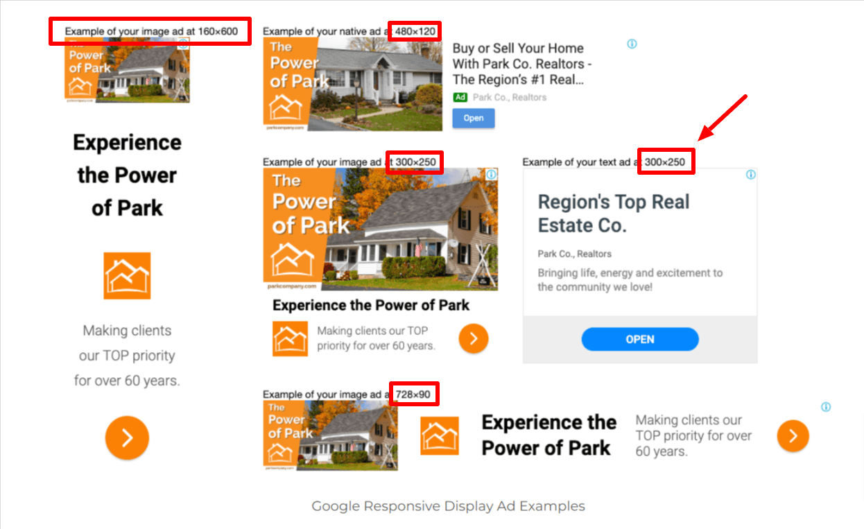 Google Display Network banner advertising and remarketing campaign example