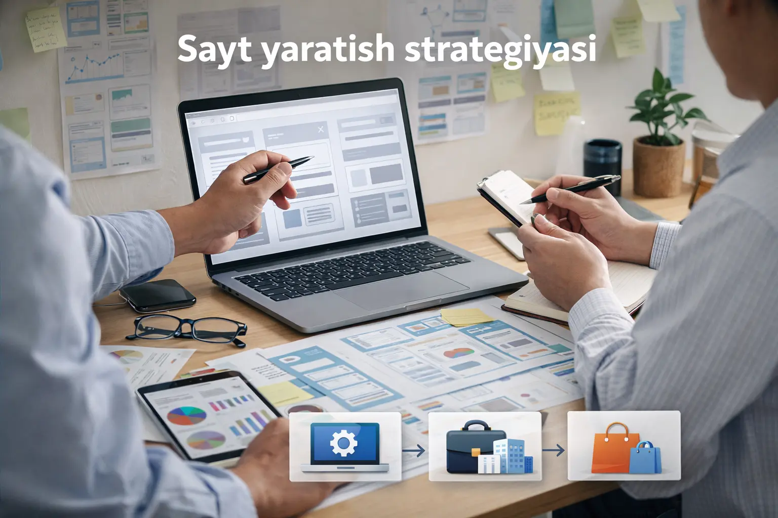Sayt yaratish strategiyasi va biznes o'stirish ko'rsatkichlari