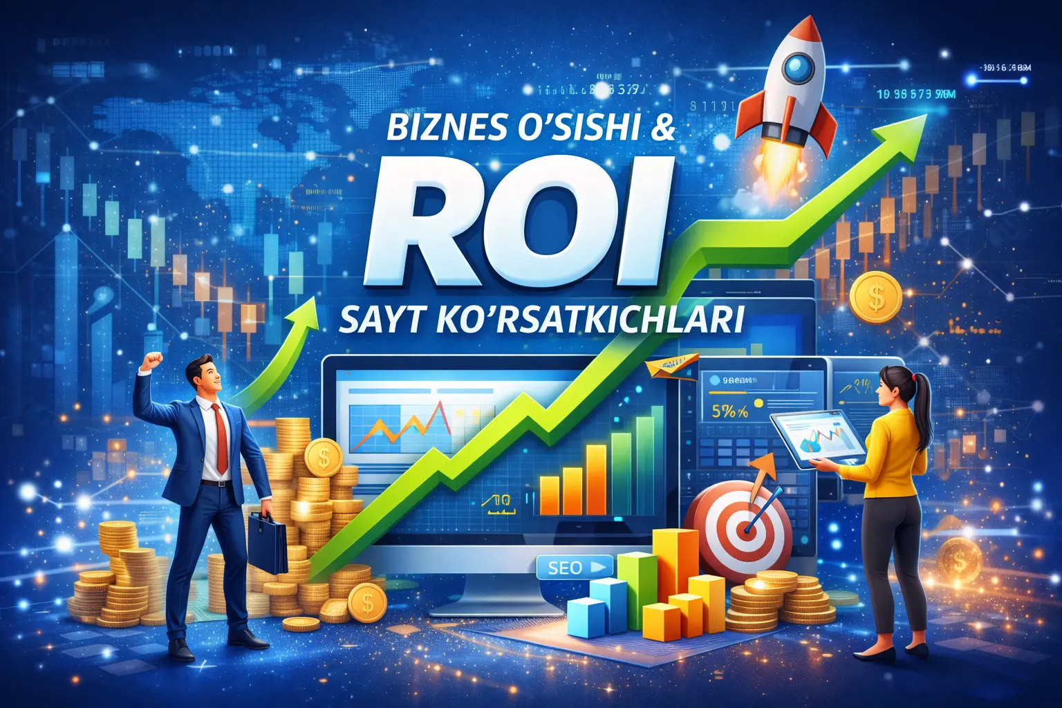 Biznes o'sishi va sayt ROI ko'rsatkichlari