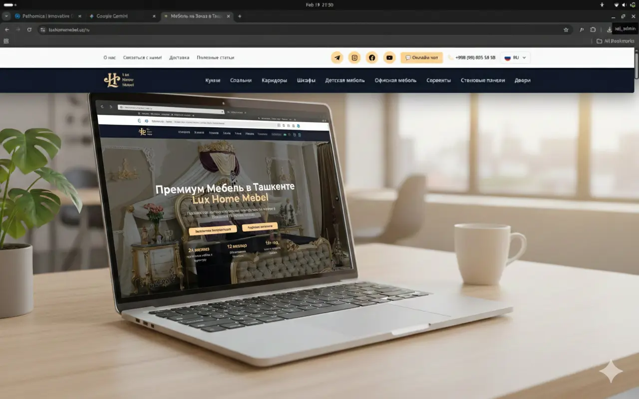 LuxHome Mebel — сайт мебельного магазина с каталогом от Innosoft